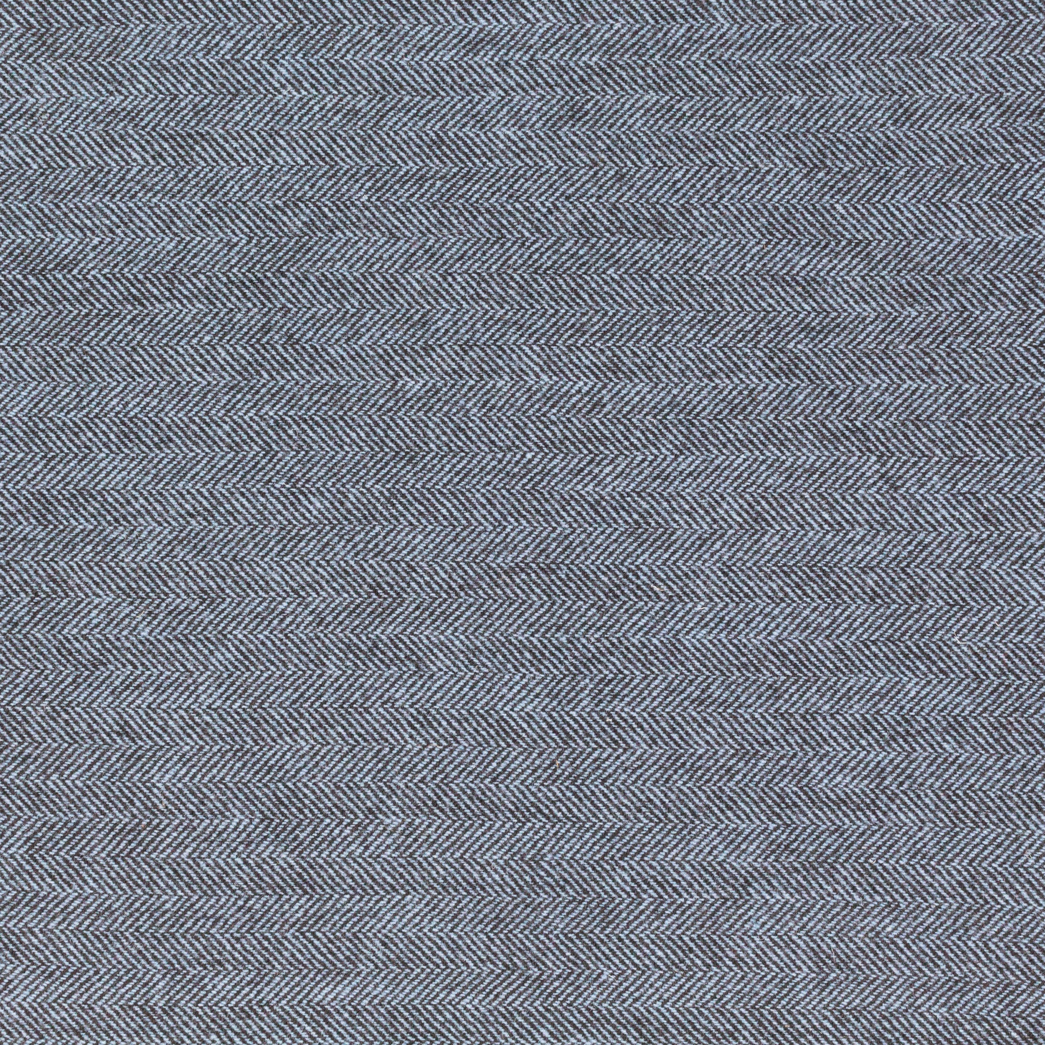 Dark Blue Herringbone Wool Fabric or Strips Off Bolt
